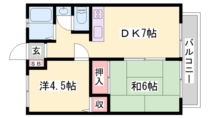 サンシティ下手野の間取り