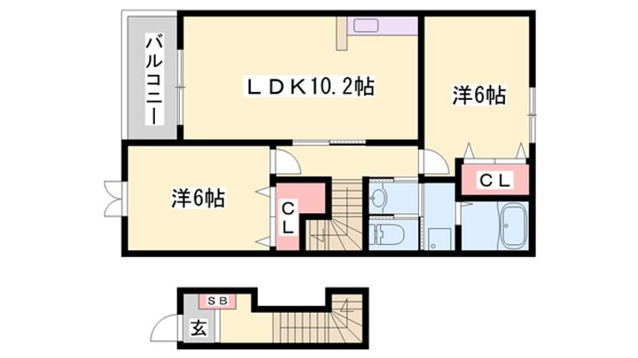 アルコバレーノⅡの間取り