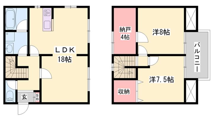 兵庫県姫路市保城(一戸建)の賃貸物件1の間取り