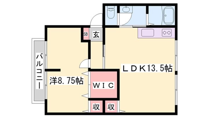 ハイツサンライフC棟の間取り