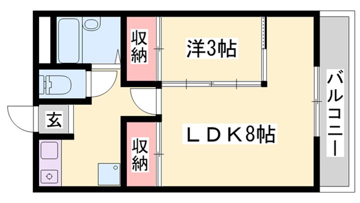 ラフェスタ加東210の間取り