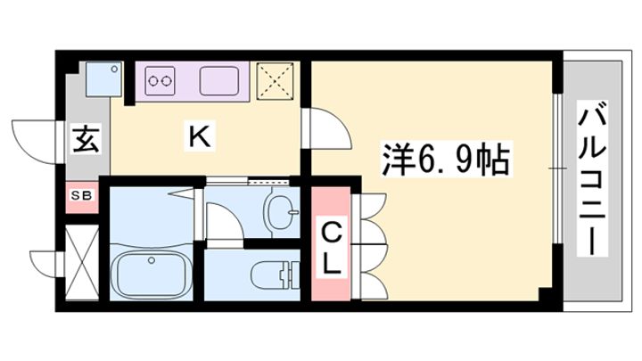 セピアコート102の間取り