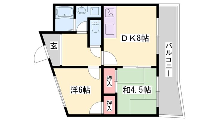 ベアード水上403の間取り