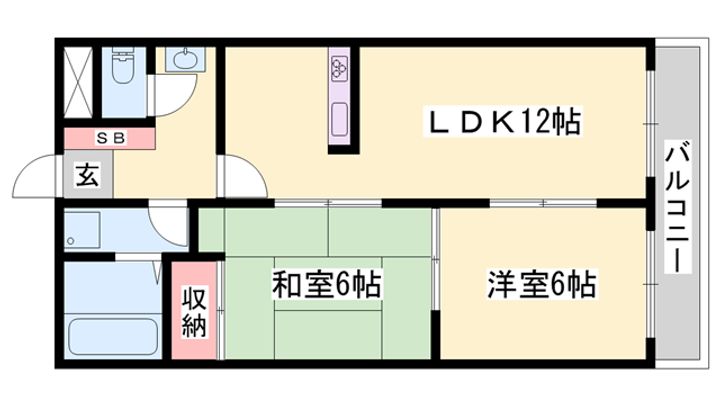 山田コーポの間取り