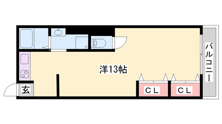 FELICE手柄2-2の間取り