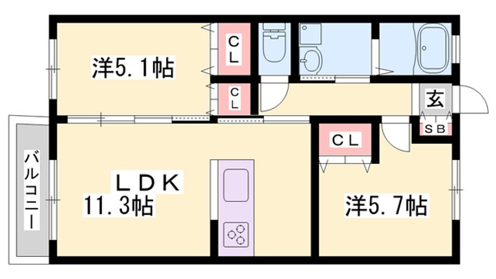 ローザンコートの間取り