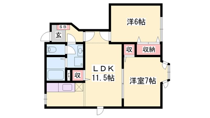 グレースガーデンⅠの間取り
