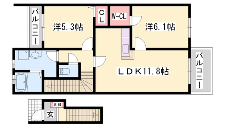 パルレーヴの間取り
