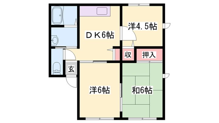 レトア網干Ⅰの間取り