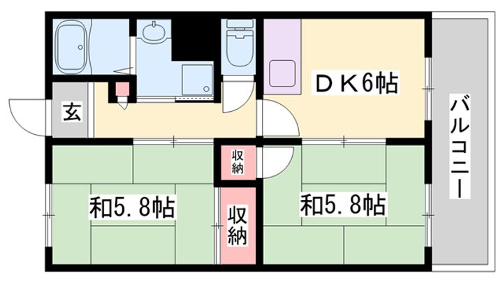 大栄・十二所前レジデンス702の間取り