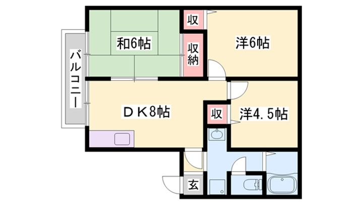 グランドゥール殿元の間取り