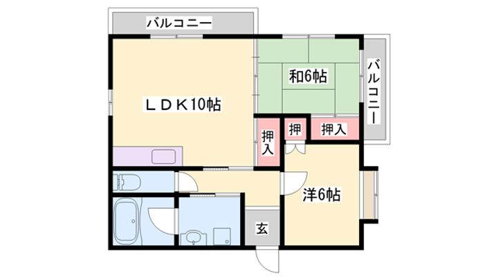 ニードルコートの間取り