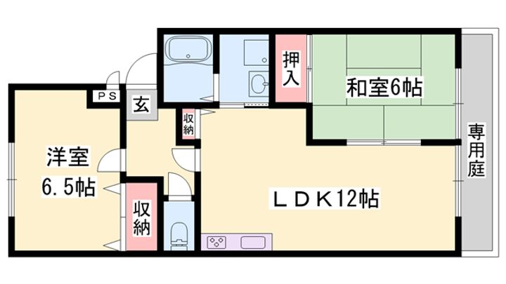 ルミエール飾磨の間取り