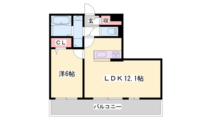 アップフィールドの間取り