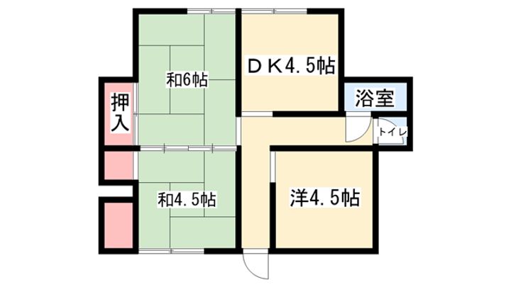 兵庫県姫路市飾磨区鎌倉町(一戸建)の賃貸物件1の間取り