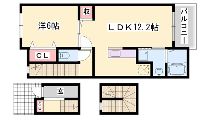 K&YⅢの間取り