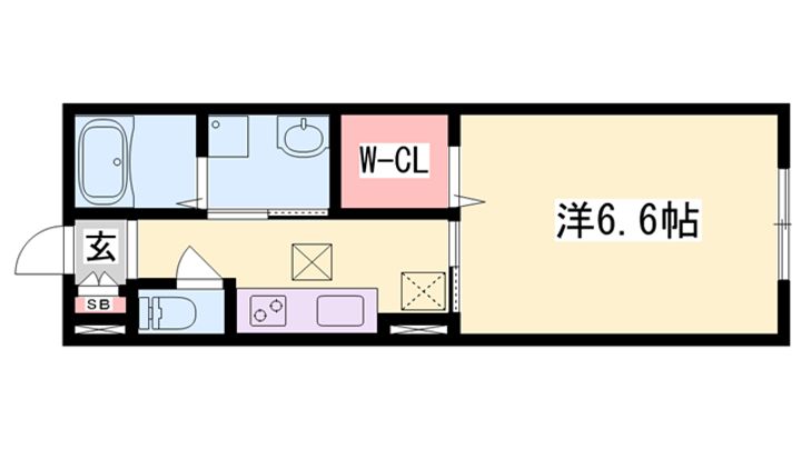 ファミーユ三木201の間取り