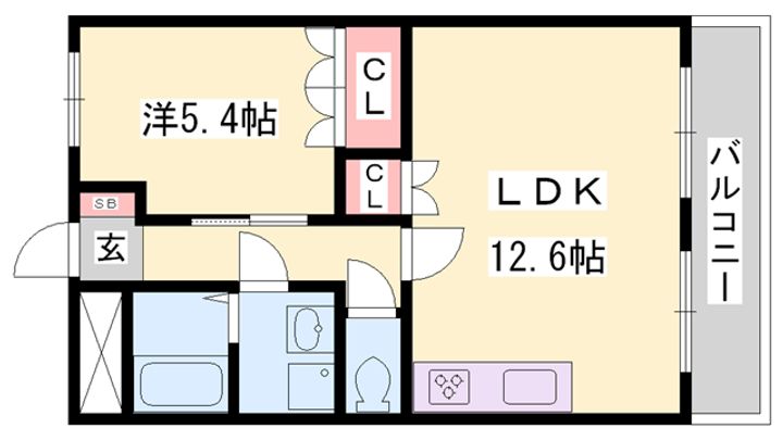 グランディール ステージ101の間取り