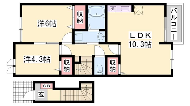プロスペリティ−115の間取り
