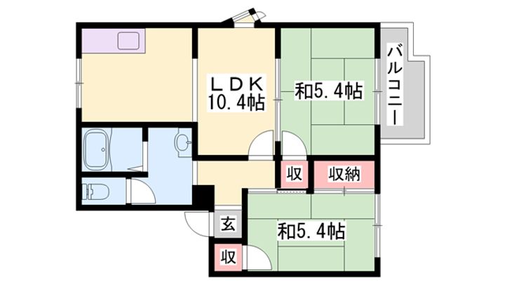 パレコスモスA201の間取り