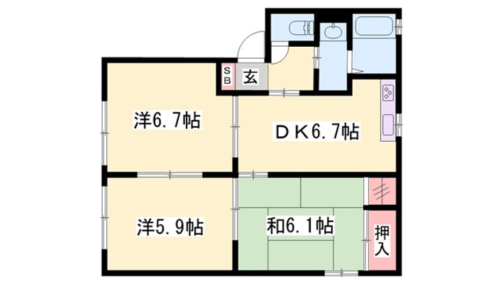 エコーズユタカの間取り