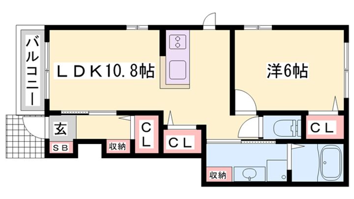 パーリービューの間取り