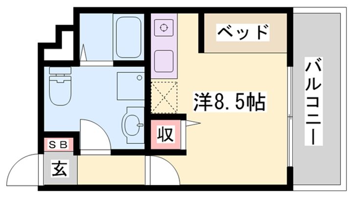 プライム英賀保の間取り