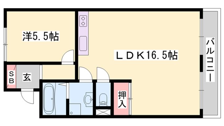 ハッピーコート駅南大路の間取り