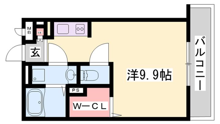 フルール恵比須の間取り