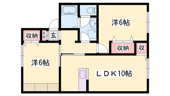 エステート広畑の間取り