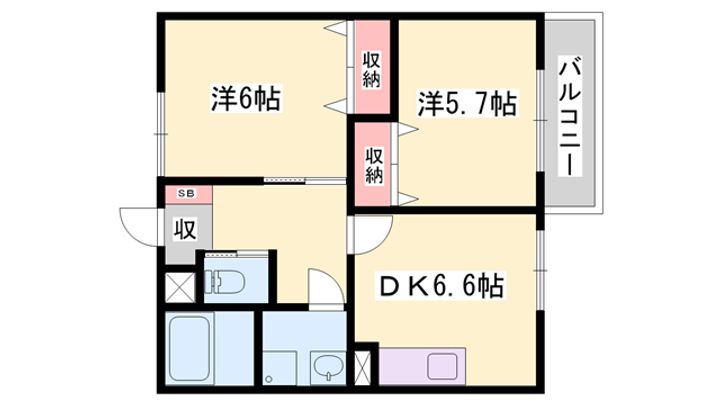 サンセールⅢの間取り