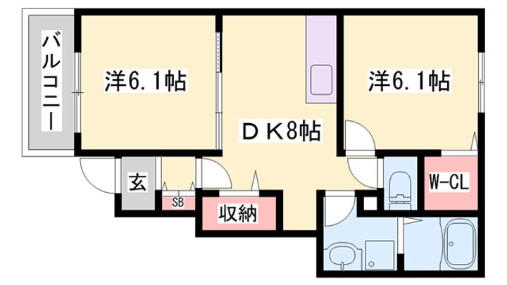 ジュネス エレガンシアの間取り
