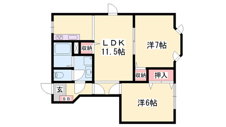 レインボーT.Sの間取り
