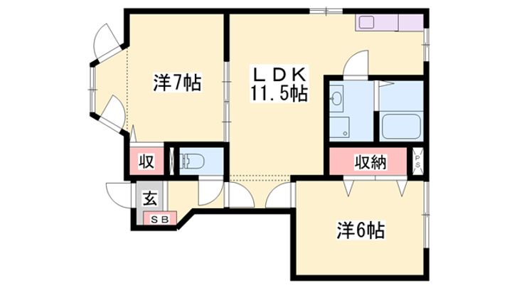 グレースガーデンⅡの間取り