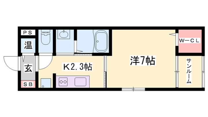 メゾンSK・I102の間取り