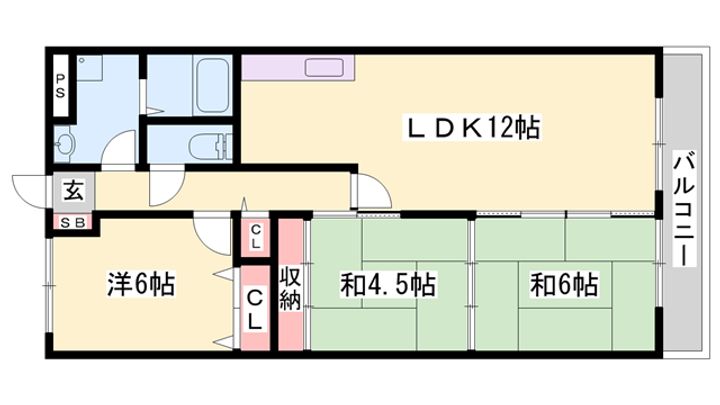 エスペレールⅡの間取り