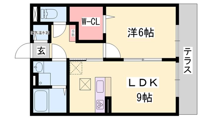 ラフレシールA棟の間取り