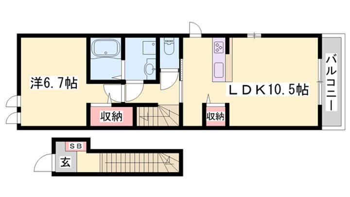プレシャスBの間取り