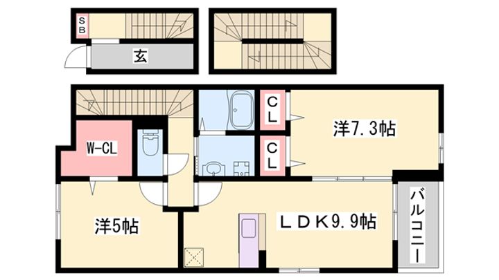 リーシェ304の間取り