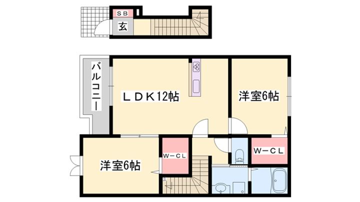 ラルジュ フォンテーヌⅢの間取り