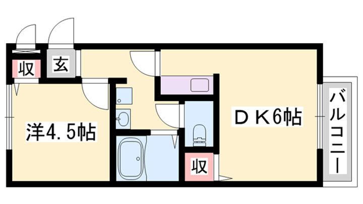 サンライフ・アイ D棟205の間取り