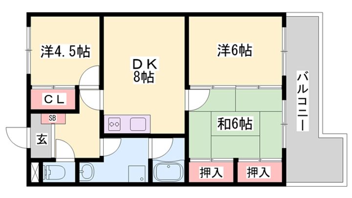 サンレイクパルの間取り