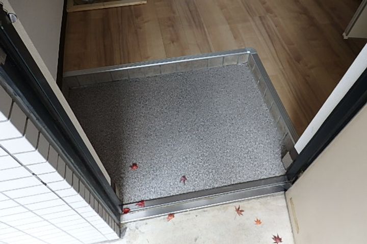 シャインコスモマンションの玄関