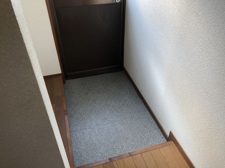 東口アパート201の玄関