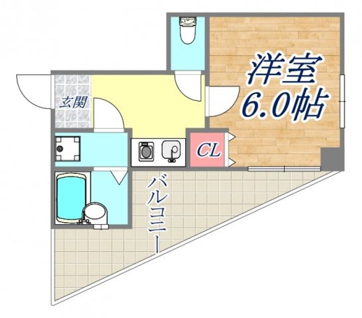 ワコーレハーバーCITY元町の間取り