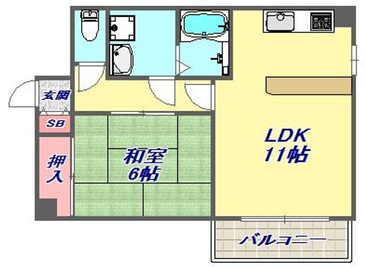 シャンテ本山の間取り