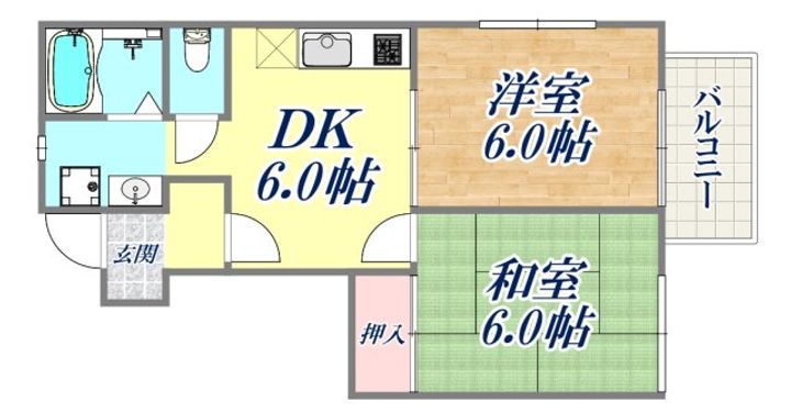 山下ハイツの間取り