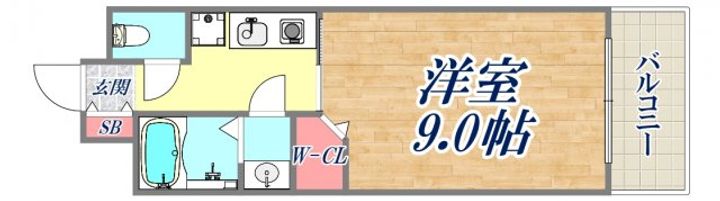 グレンパーク兵庫駅前の間取り