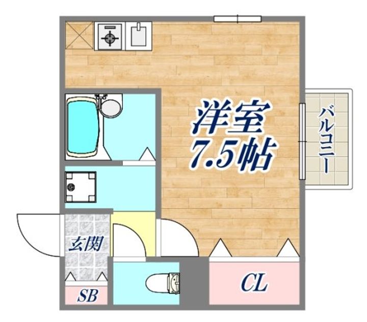 プランドール湊川の間取り