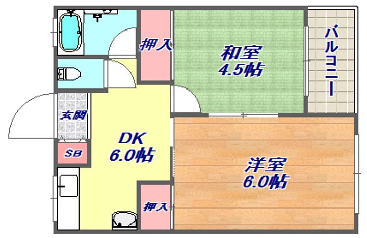 マツヤパークマンションの間取り